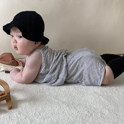 🅽🅴🆆 [2color / 66-90] ベビーキャミボーダーセットアップ