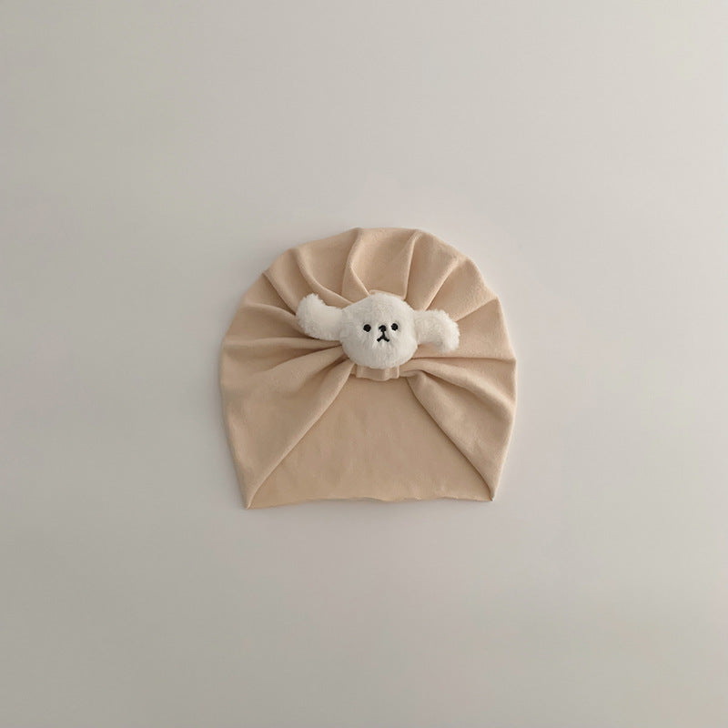 ぷっくりワンワンターバンキャップ(3color)