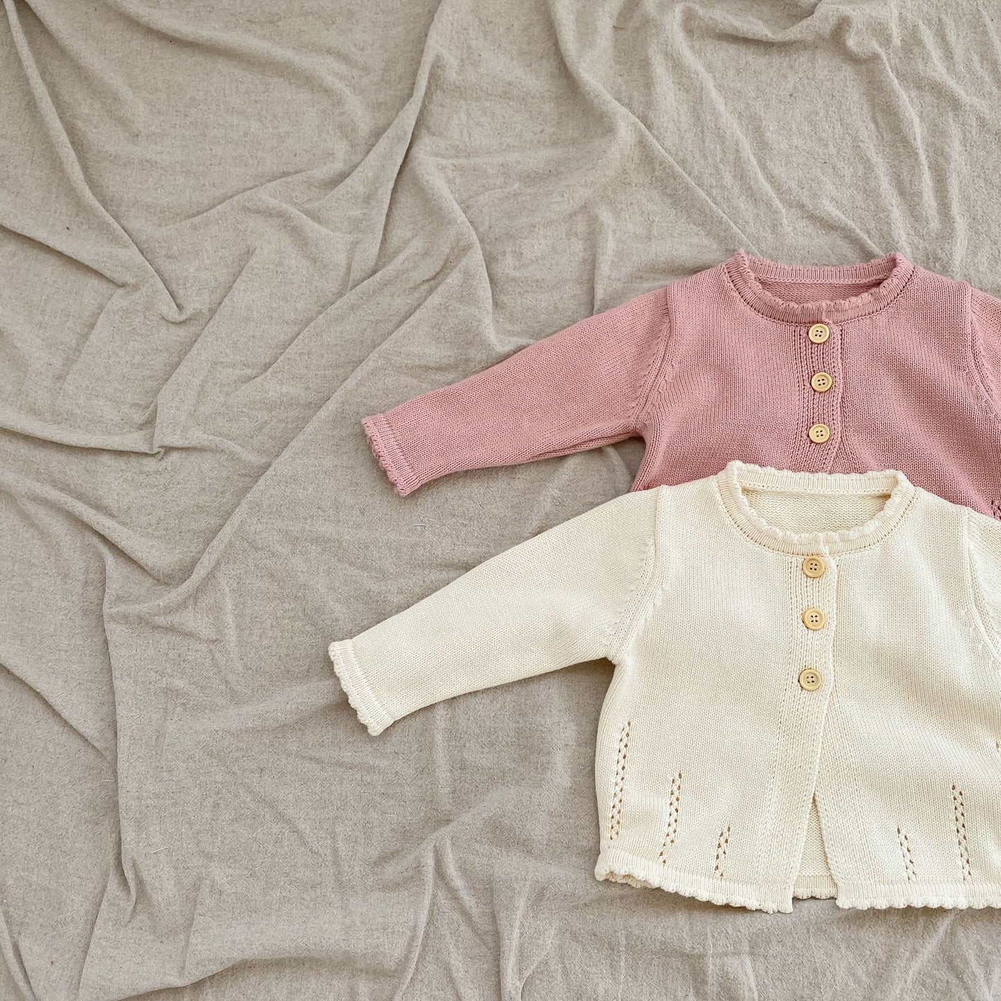 北欧シンプルニットカーディガン(2color)