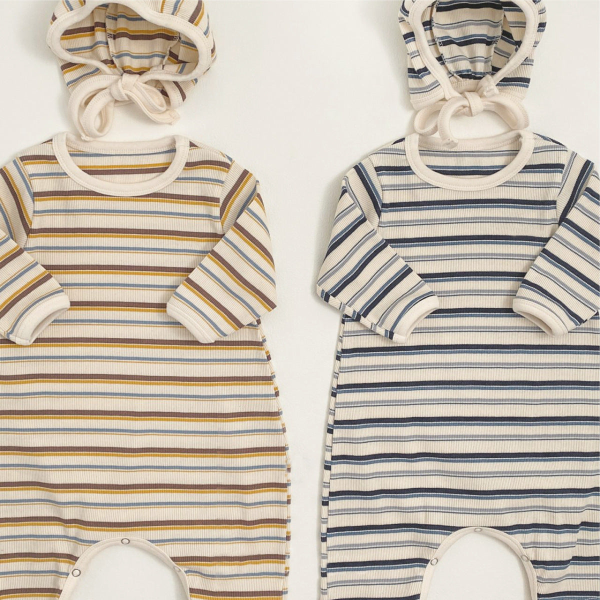 デザインボーダーロンパース(2color)