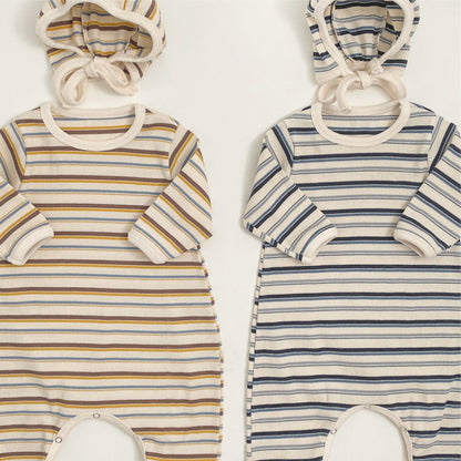 デザインボーダーロンパース(2color)