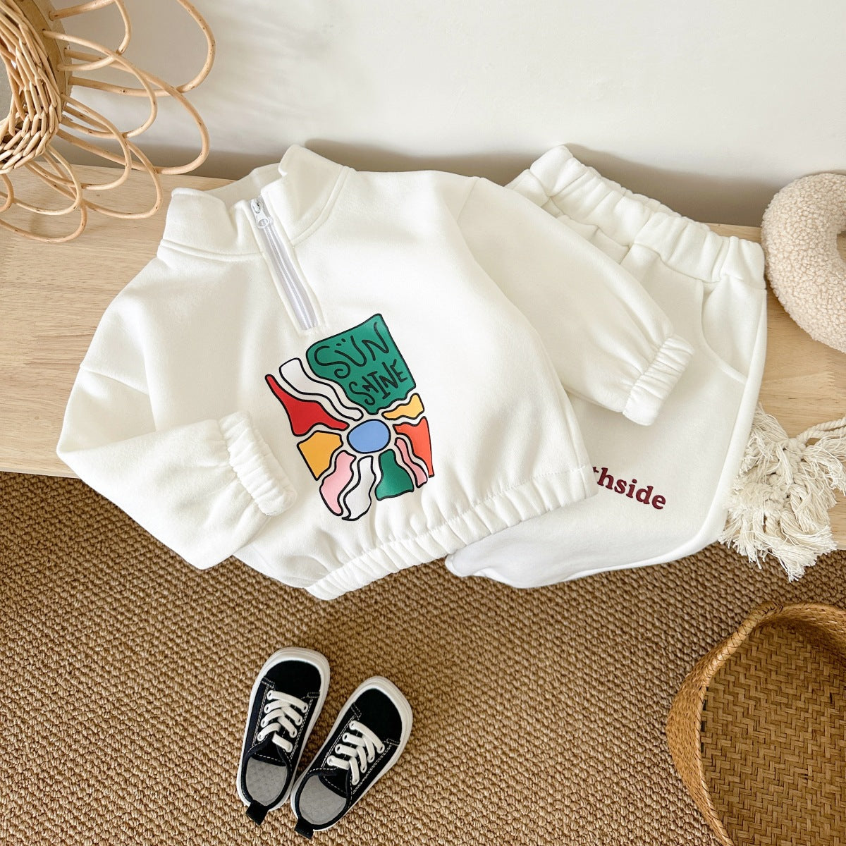 プリントジッパースウェットセットアップ