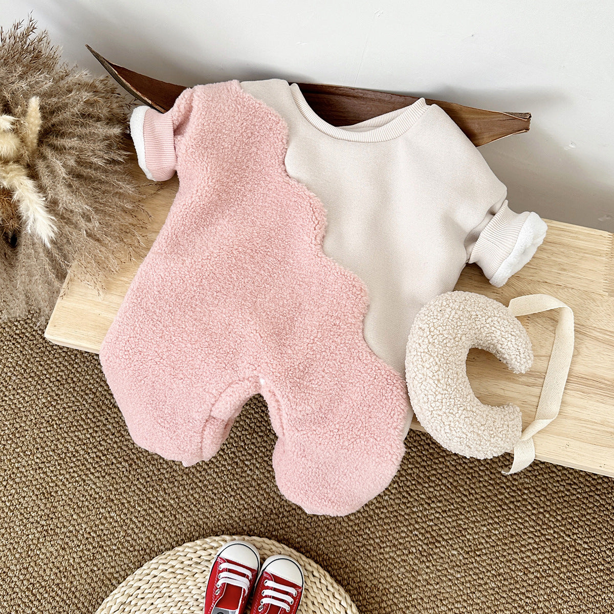 ショコラウェーブロンパース(2color)