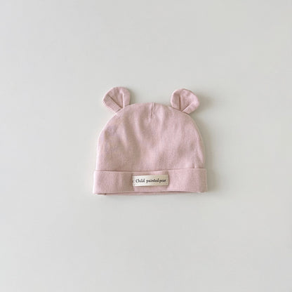 🅽🅴🆆 ベビーコットンくま耳キャップ(8color)