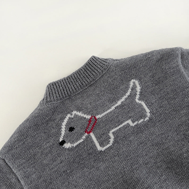 ドッグニットカーディガン