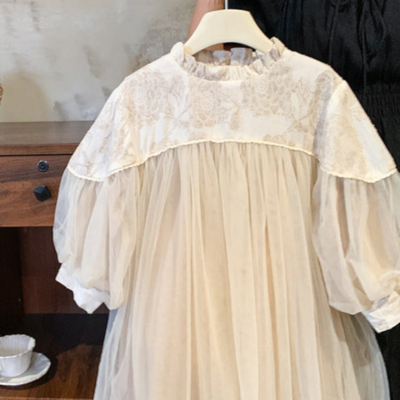 🅽🅴🆆 フラワー切替チュールドレス