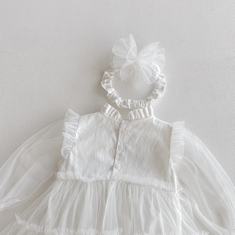 🅽🅴🆆 ホワイトセレモニーベビードレス