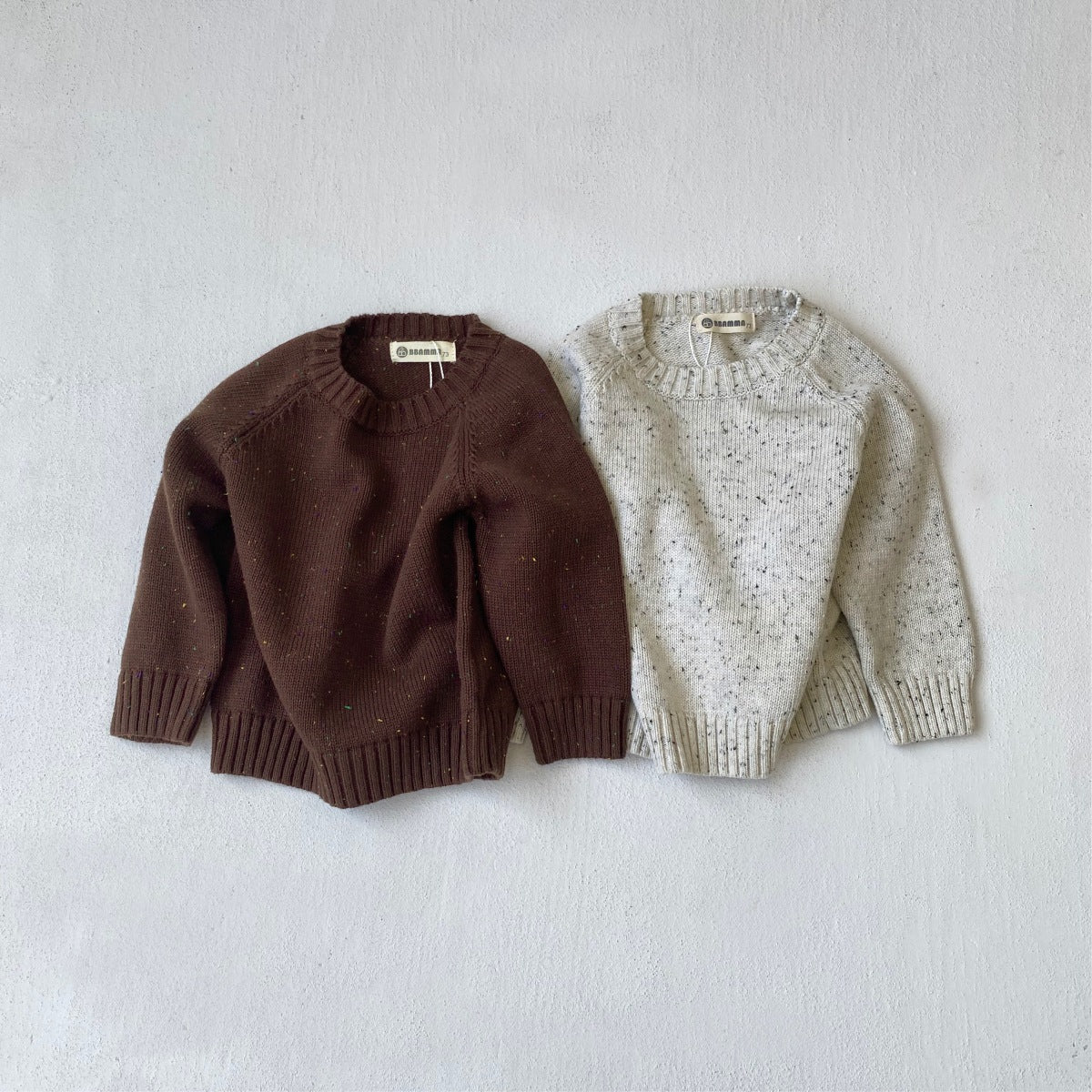 🅽🅴🆆 [2color / 73-100] ラウンドネックネップニットトップス