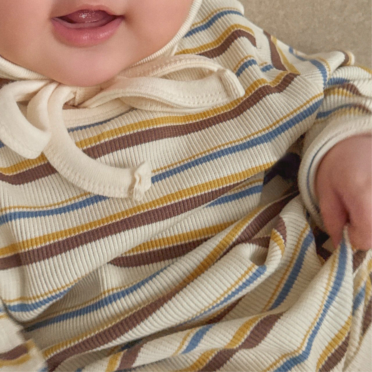 デザインボーダーロンパース(2color)