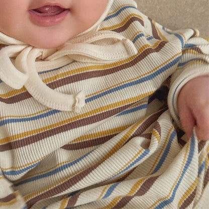 デザインボーダーロンパース(2color)