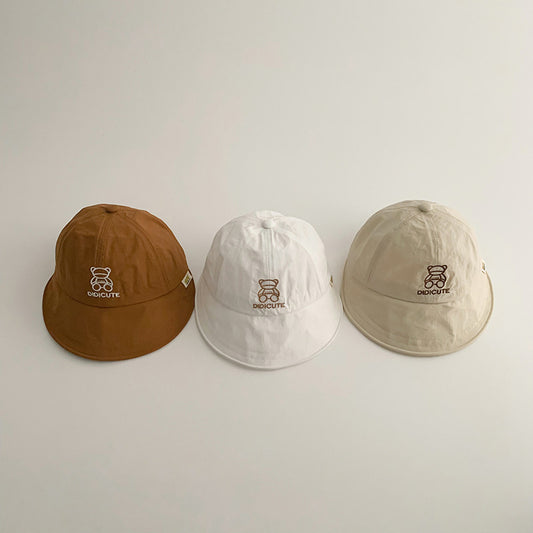 クマさん刺繍アーチキャップ(4color)