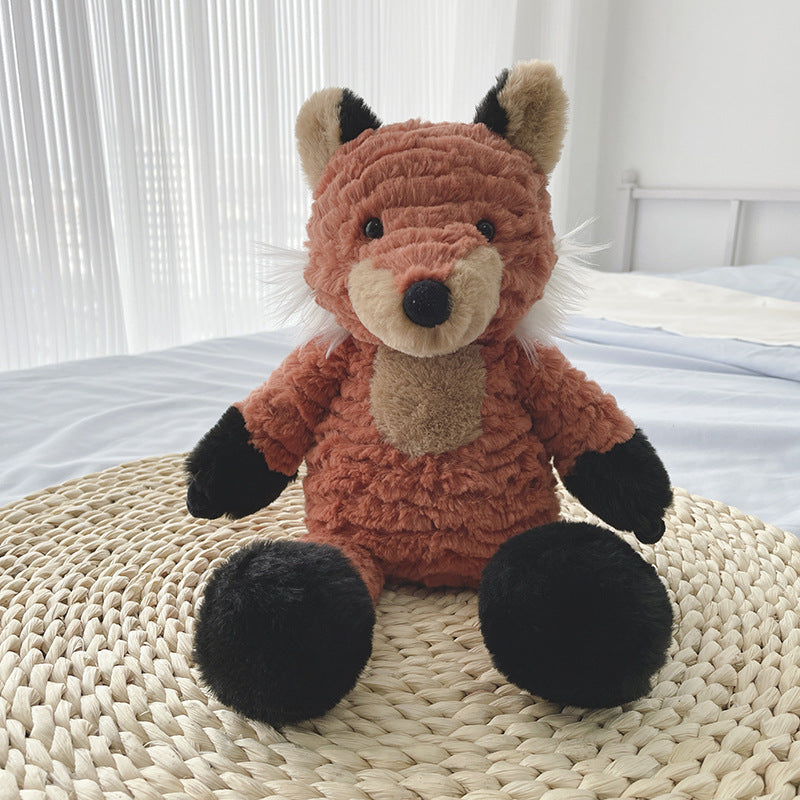 🅽🅴🆆 standing hair fox stuffed toy