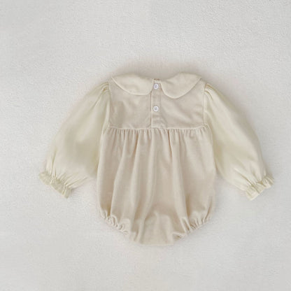 コーデュロイ切り替えロンパース(2color)