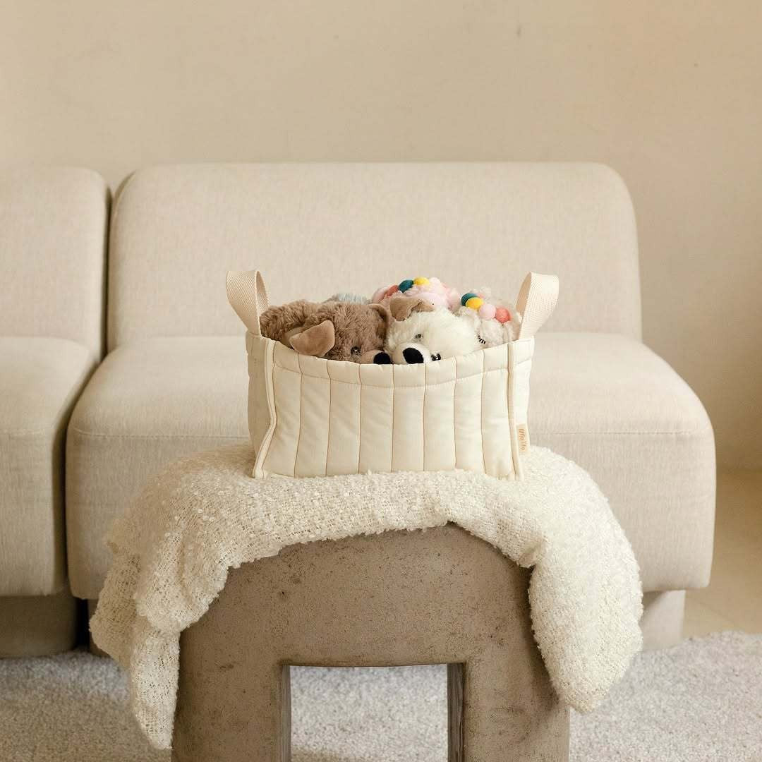 ナチュラルキルティングベビーバスケット(2size)