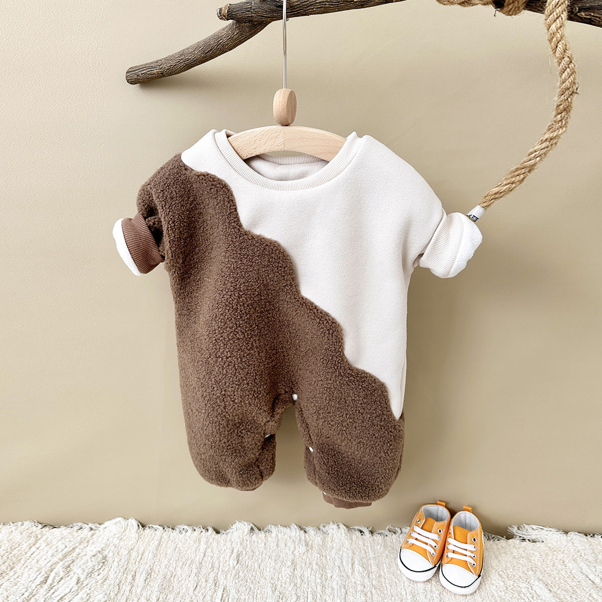 ショコラウェーブロンパース(2color)