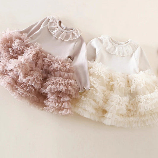 🅽🅴🆆 フェミニンボリュームチュールドレス(2color)