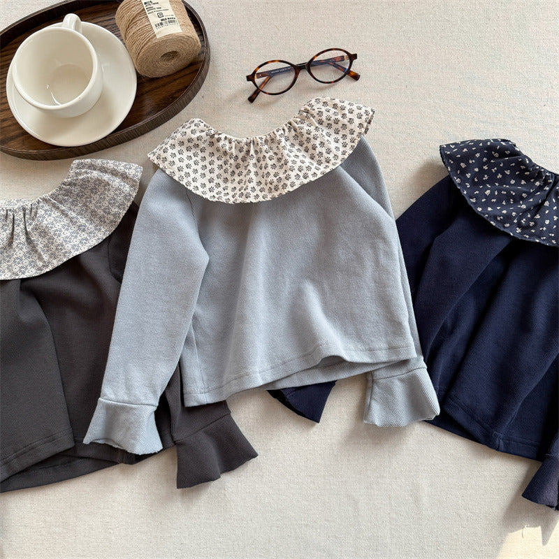 小花衿チューリップトップス(3color)