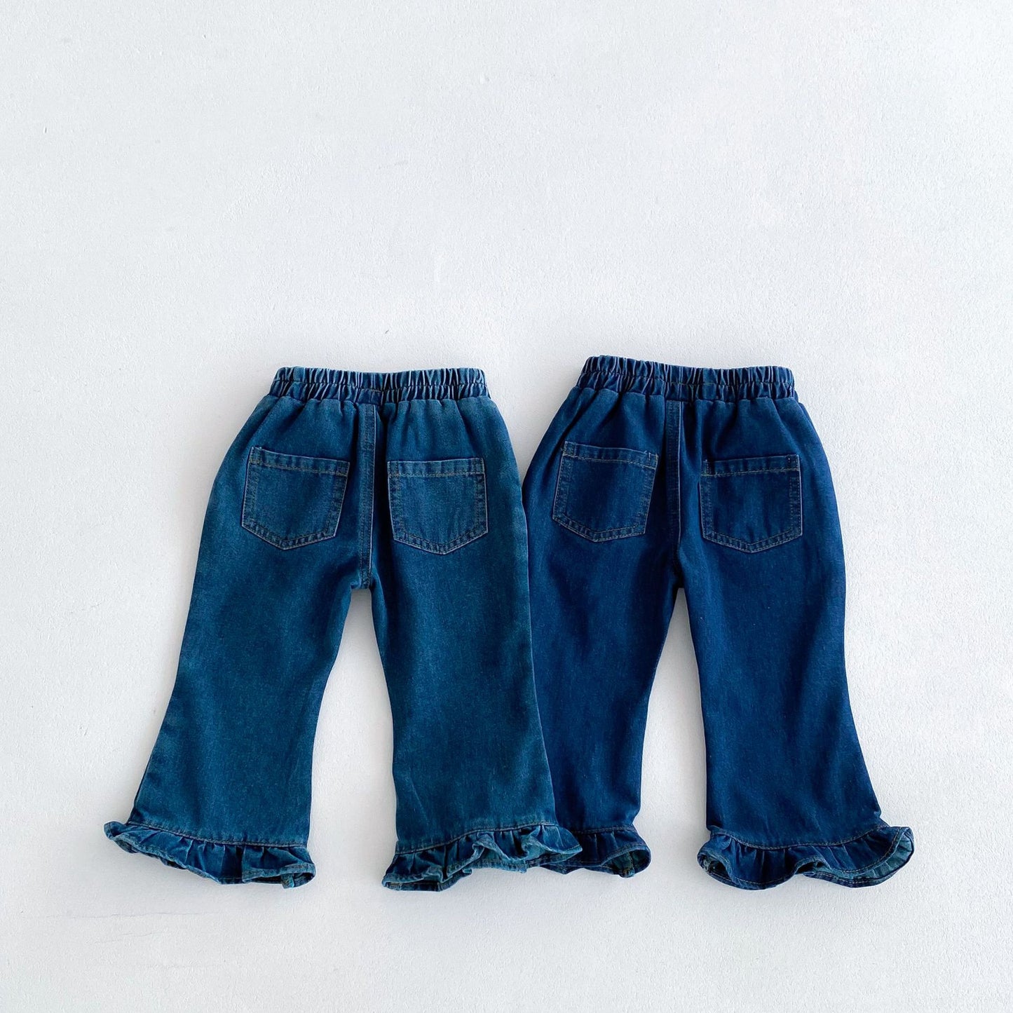 裾フレアデニムパンツ(2color)