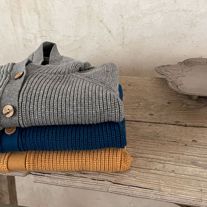 とんがりフードカーディガン(3color)