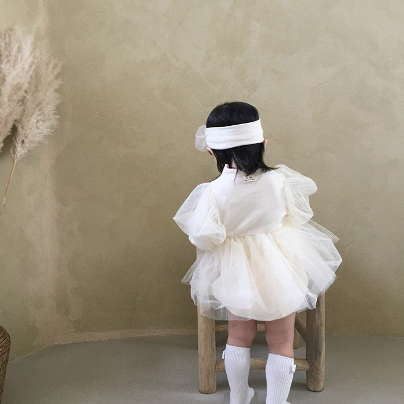 🅽🅴🆆 ナチュラルセレモニーベビーロンパース(2color)