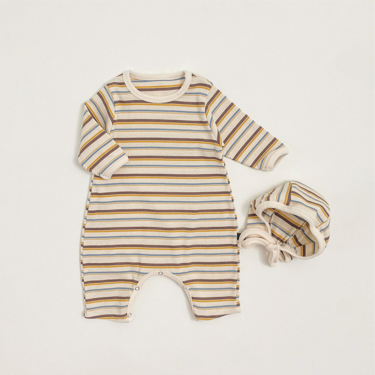 デザインボーダーロンパース(2color)