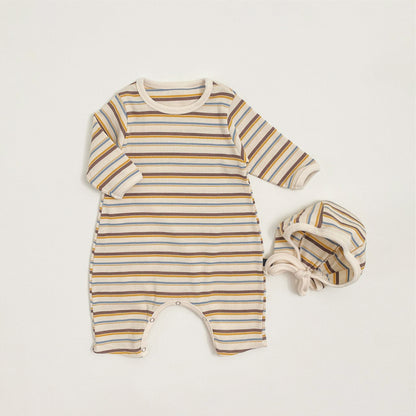 デザインボーダーロンパース(2color)