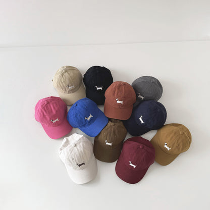 ダックス刺繍キッズキャップ(11color)
