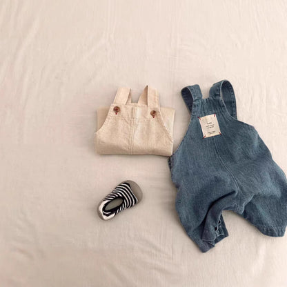 ワイドデニムサロペット(2color)