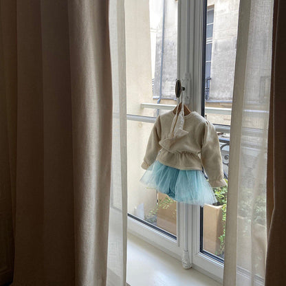 ベルベットギャザーロンパース