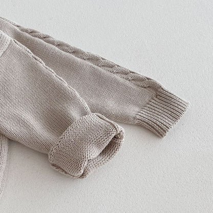 縄編みカントリーニットセットアップ