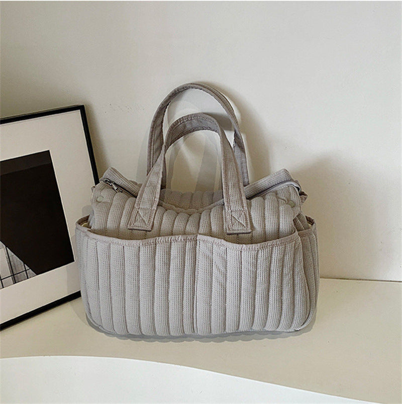 キルティング収納ショルダーバッグ