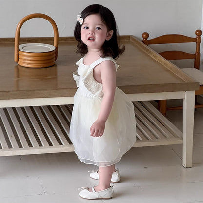 モノトーンベビーワンピロンパース(2color)