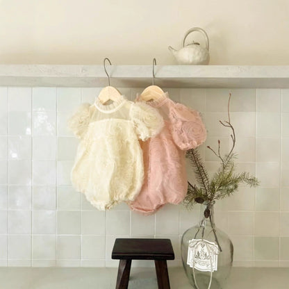 フラワーローズチュールワンピース(2color)