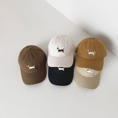 ダックス刺繍キッズキャップ(11color)