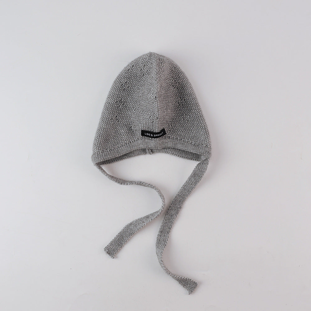 シンプルラベルニットキャップ(6color)