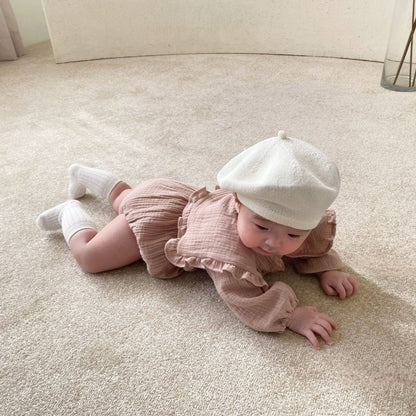 コットンフリルカラーセットアップ(2color)