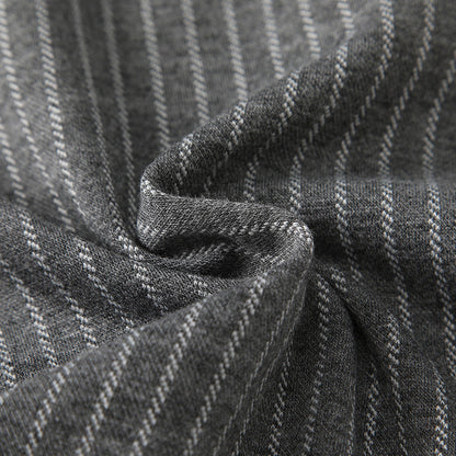 🅽🅴🆆 ストライプグレーフォーマルロンパース