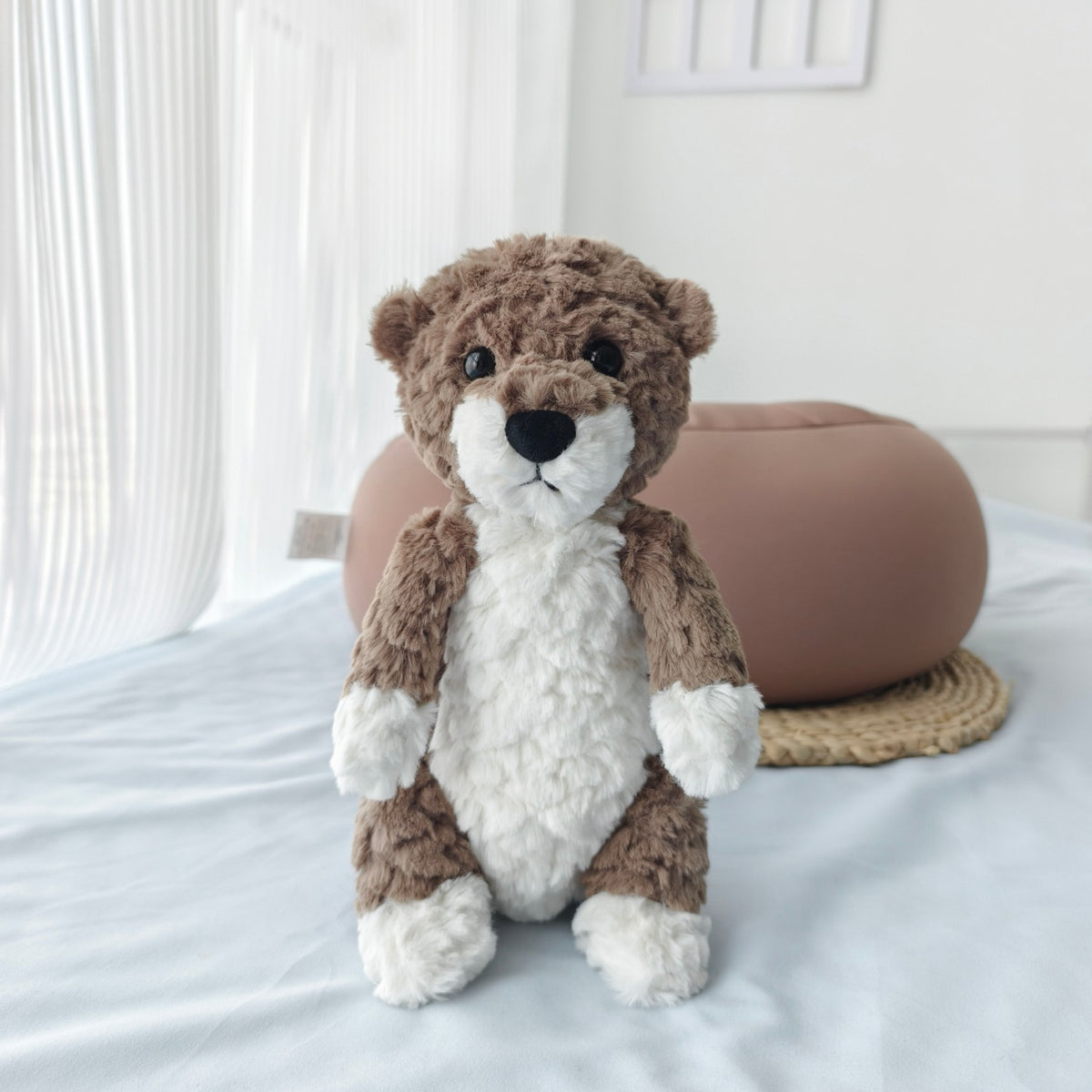 🅽🅴🆆 embossed otter stuffed toy