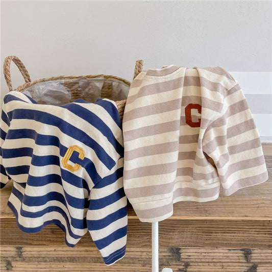 イニシャルボーダーロングスリーブ(2color)