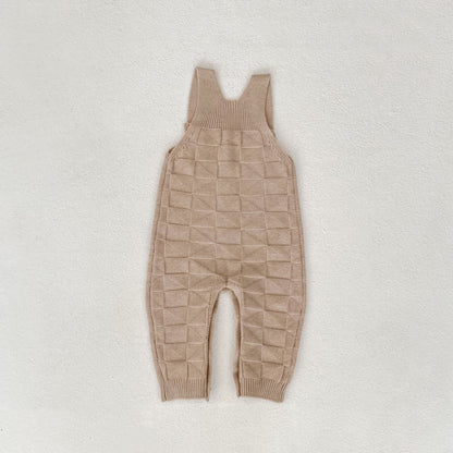 ベビーサロペットロングニット(3color)