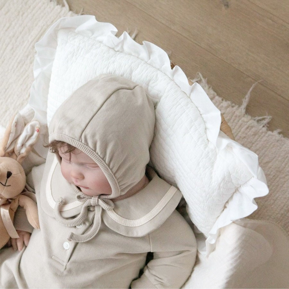 丸襟ラインロンパース(2color)