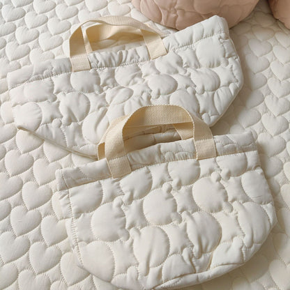 ぷっくりベアキルティングバスケット(2color)