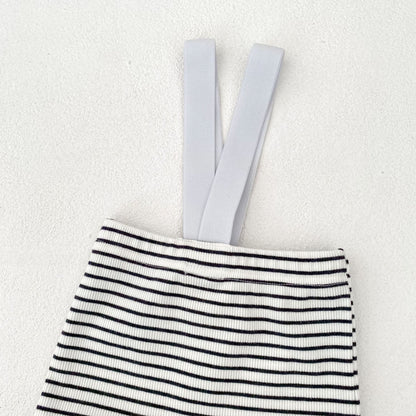 ボーダーサスペンダーレギンス(2color)