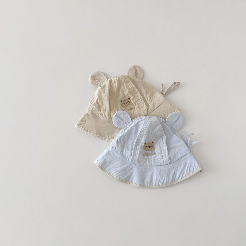 ベビークマ耳チューリップハット(3color)