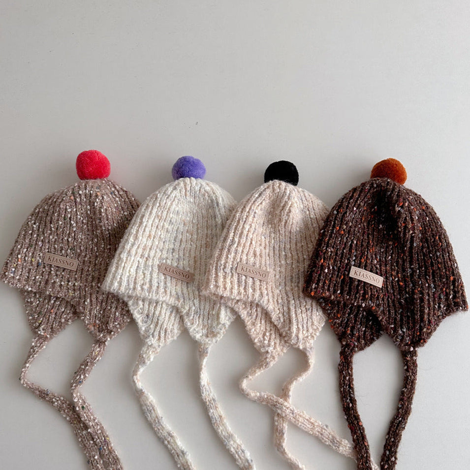 ウールボールニット帽(5color)