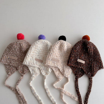 ウールボールニット帽(5color)
