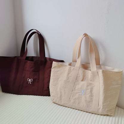 リボンハンドマザーズバッグ(2color)