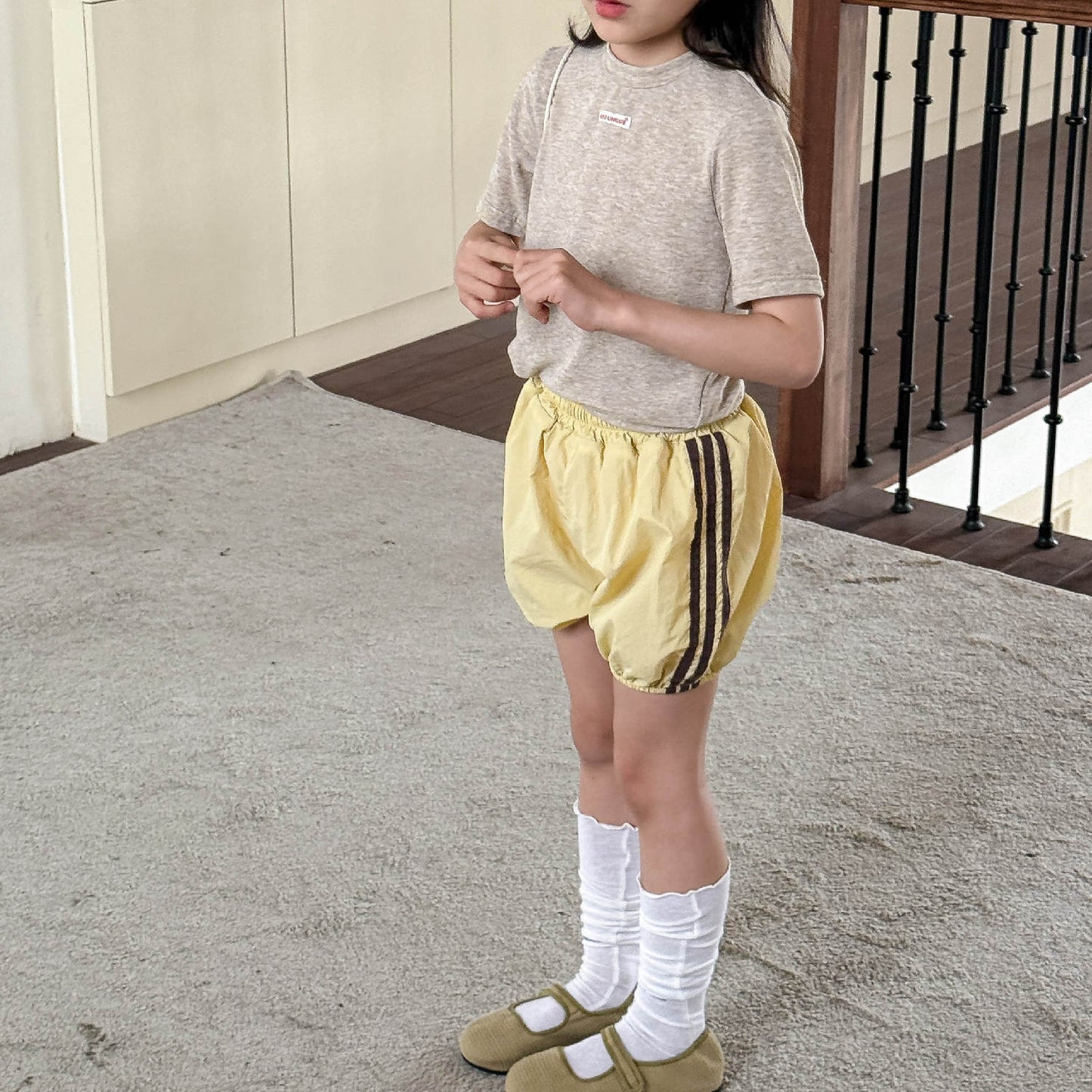 🅽🅴🆆 [3color / 80-130] 杢カラーシックサマーシャツ