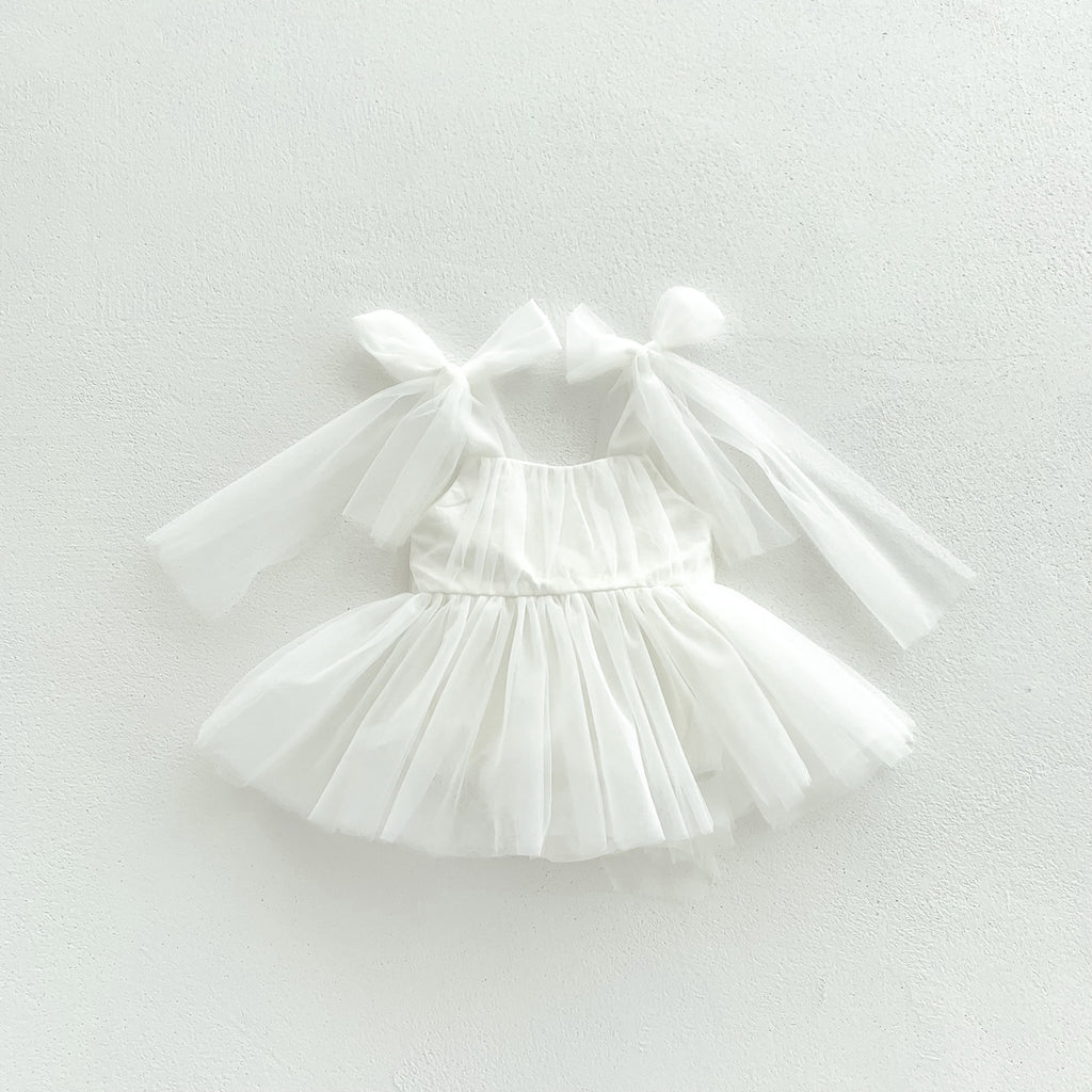 【再入荷】フェミニンチュールドレスロンパース2color