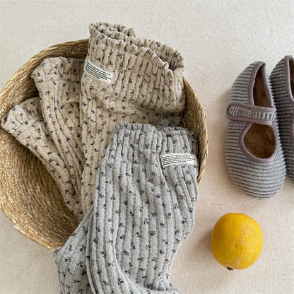 花柄ふんわりリブボトム(2color)